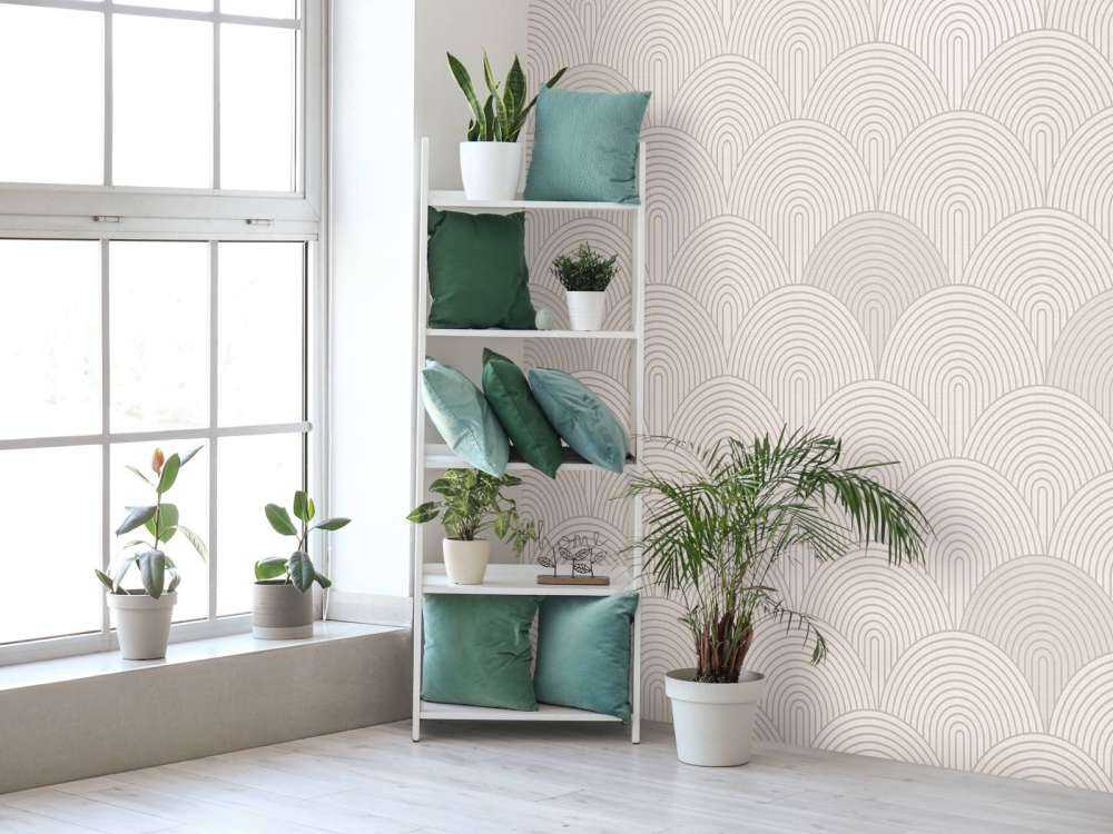 Boho Arches & Curves - nøytralt beige