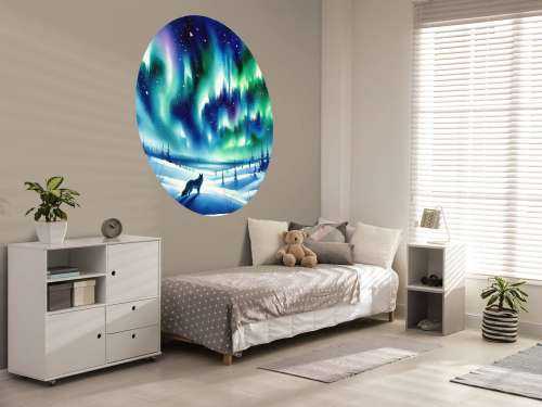 Fjellrev og Nordlys