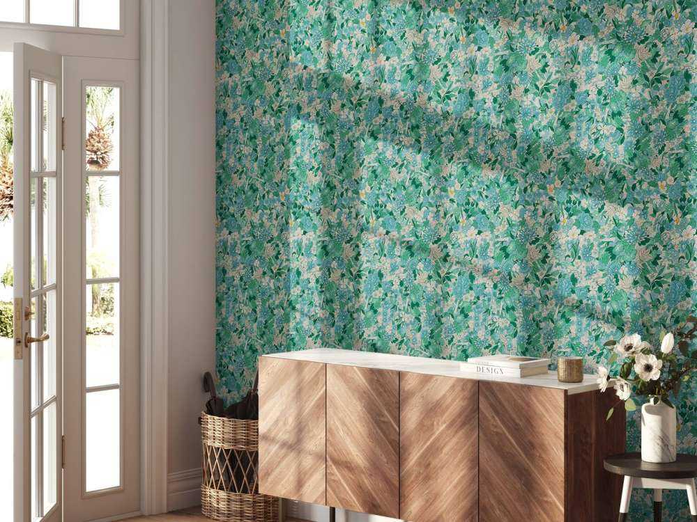 Floral Blossom Green