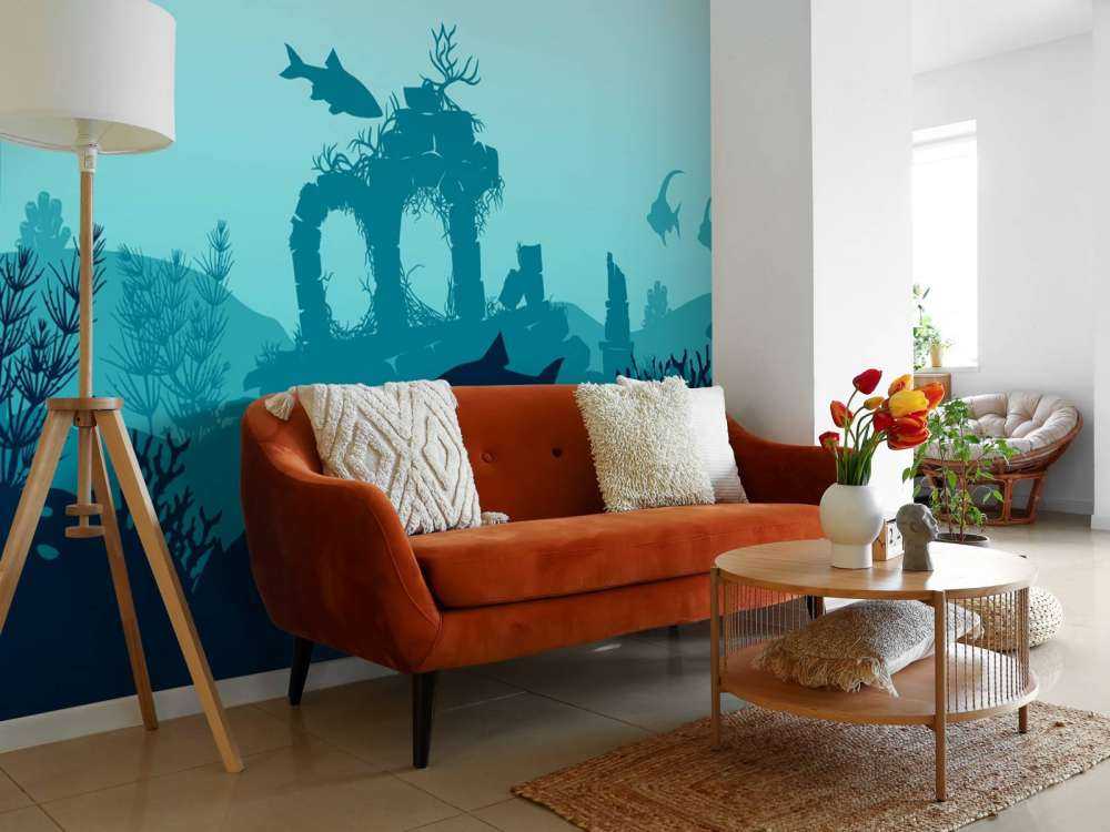 Undervanns silhuetter