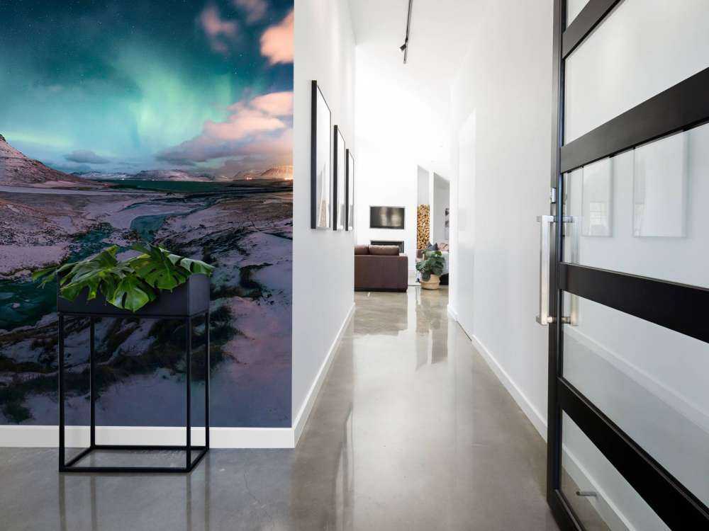 Kirkjufell med nordlys