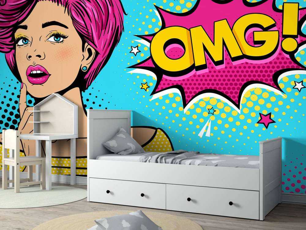 Kvinne i pop-art stil