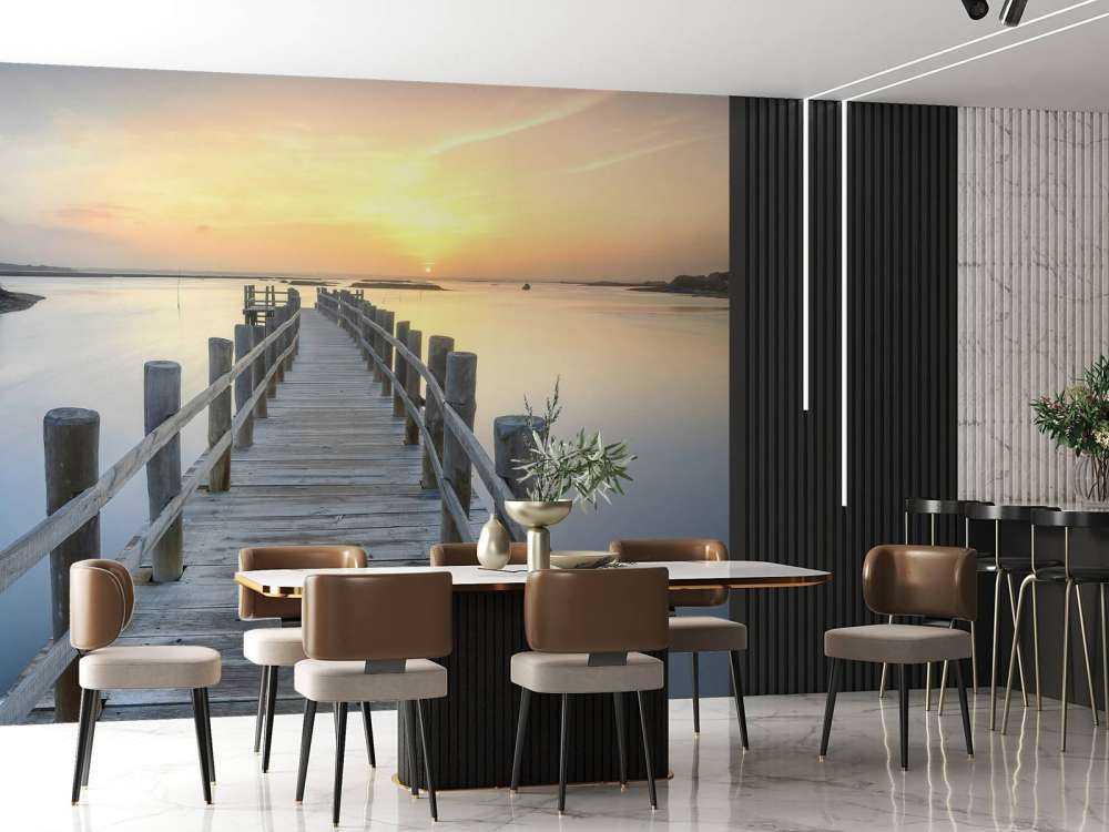 tretillatelse ved solnedgang