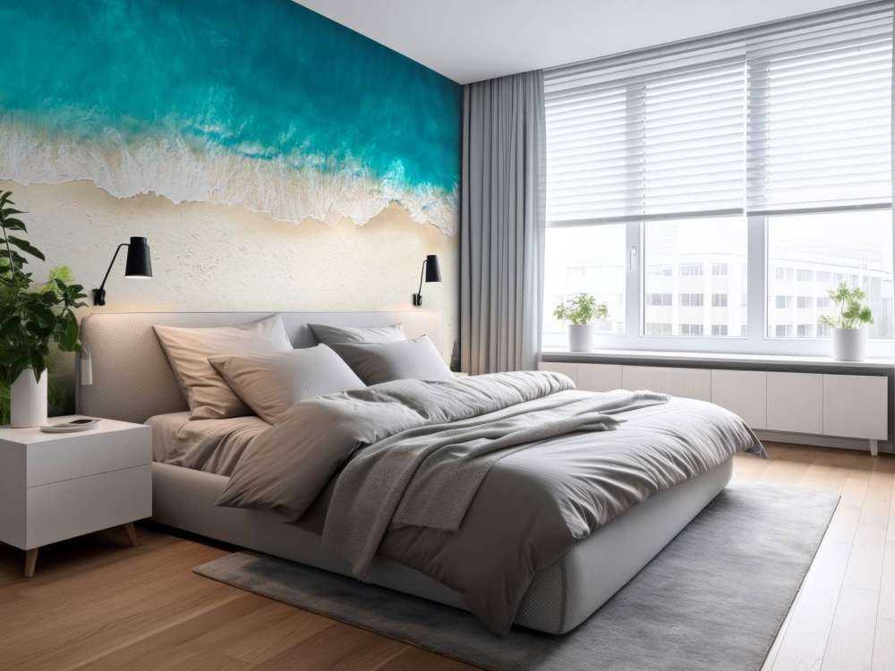 Luftfoto av sandstrand