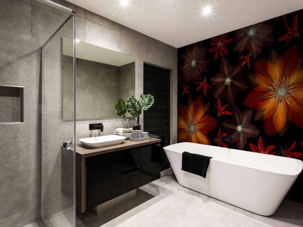 Røde klematisblomster