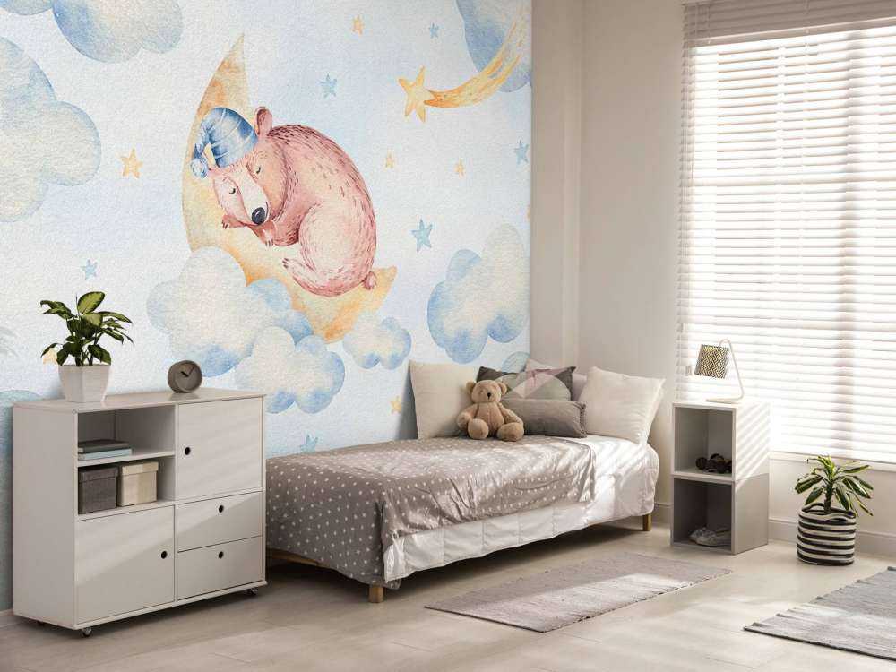 Sovende bjørn i skyene