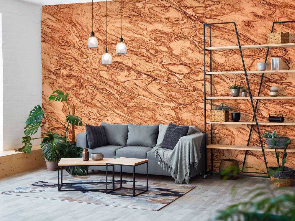 Smeltet kobberbakgrunn