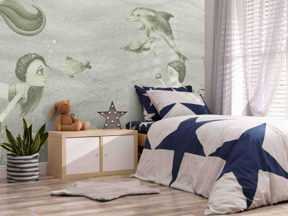 Havfruer verden i grønt