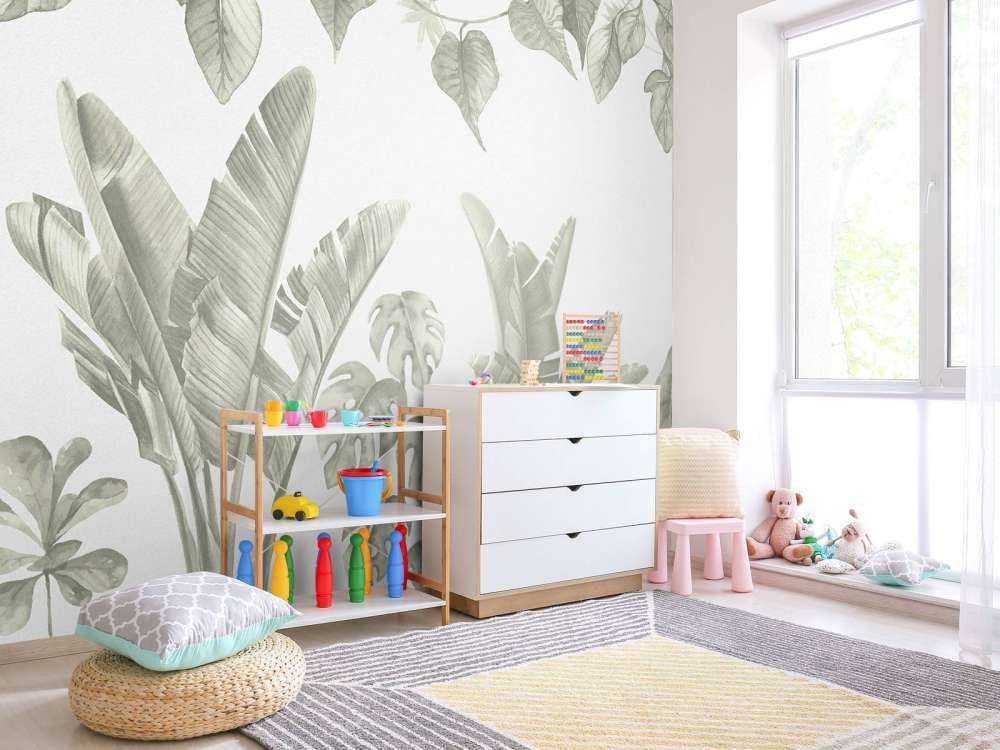 Jungelblader i grønt