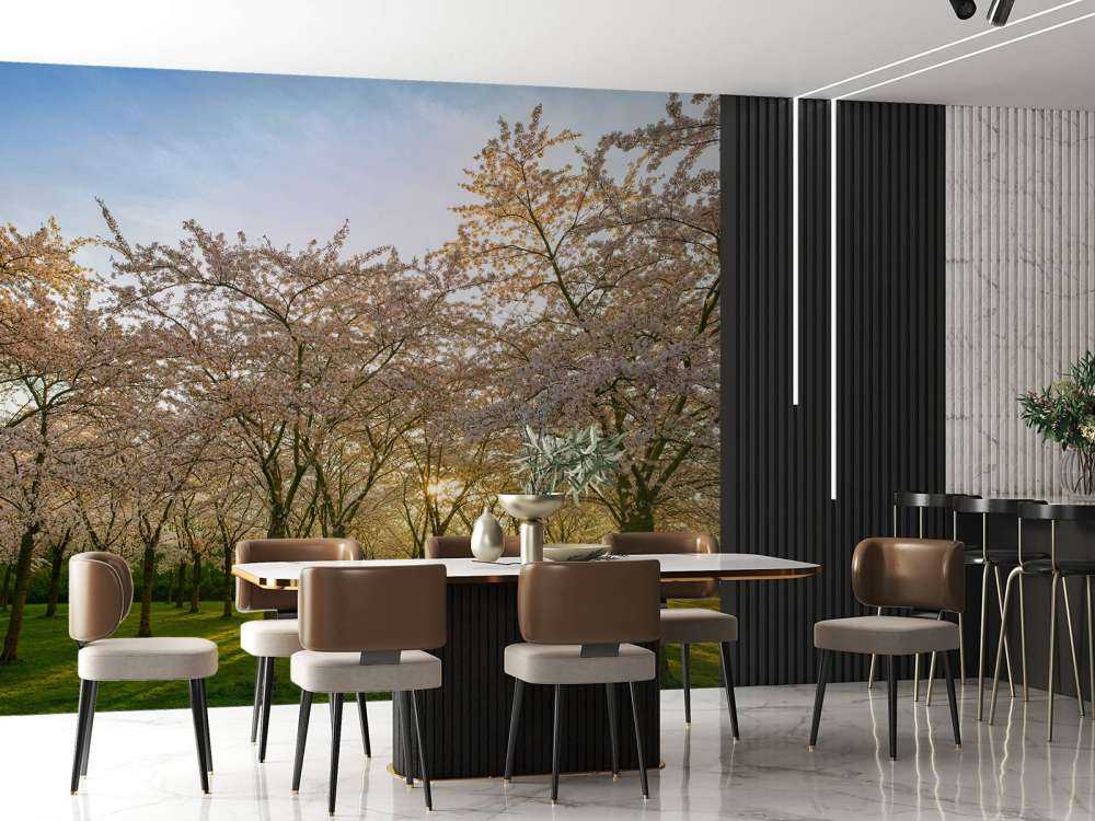 blommande blomningsträd