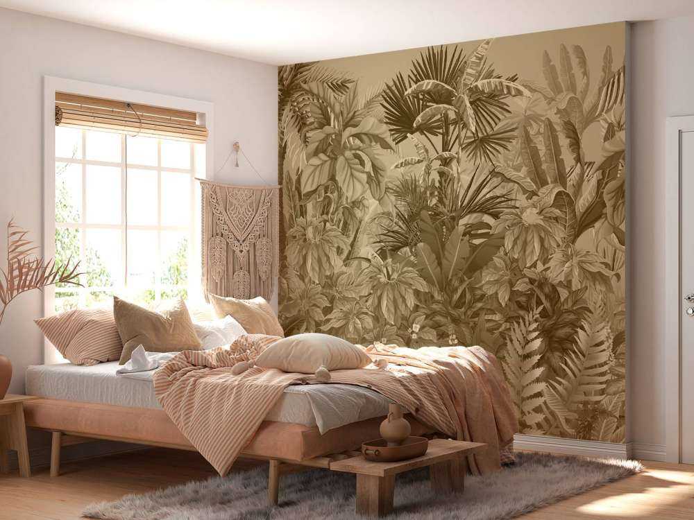 Sepia tropisk djungel