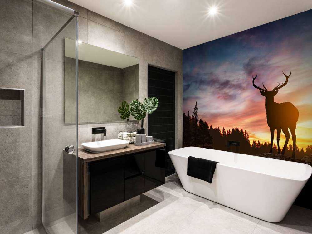 Rådjur i solnedgången