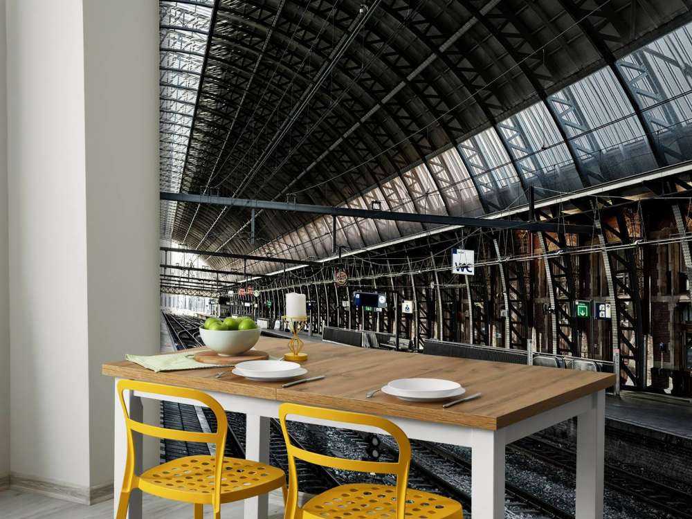 En tidig morgon på stationen