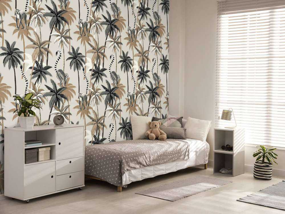 Ringstjärtade lemurer i träden