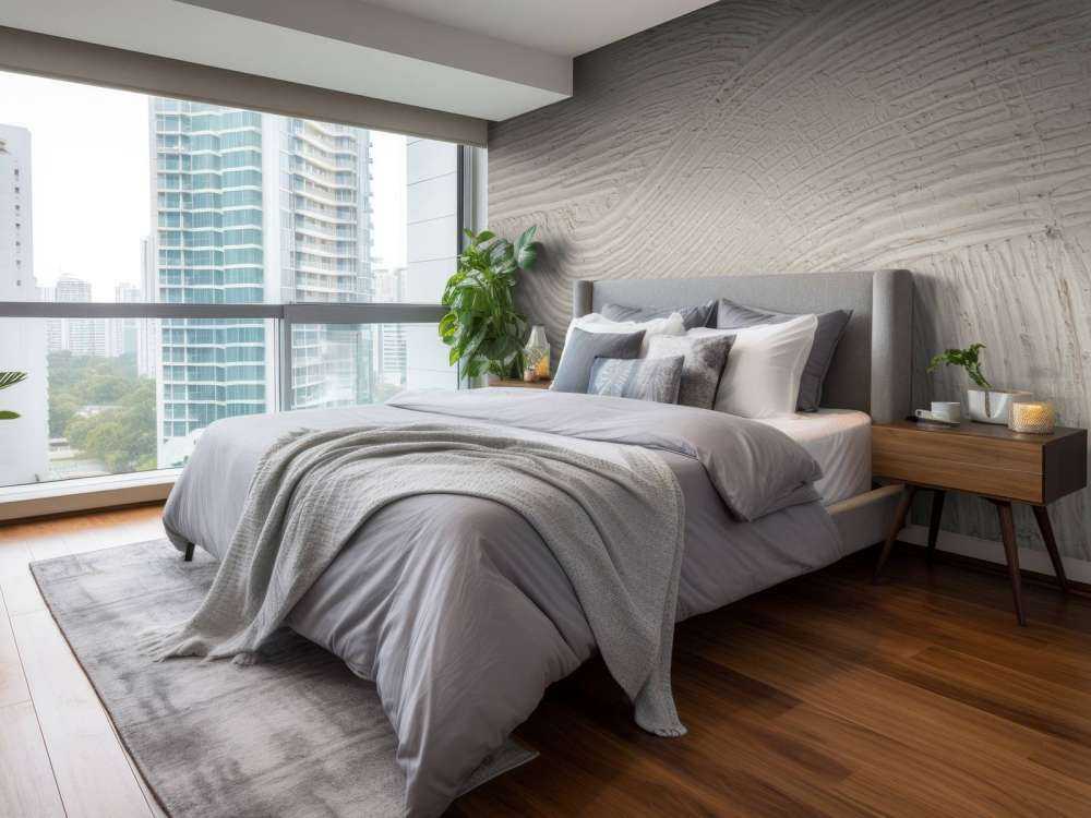 Texturerade linjer i off white