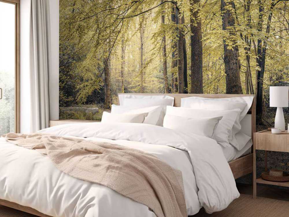 Väg genom den gröna skogen