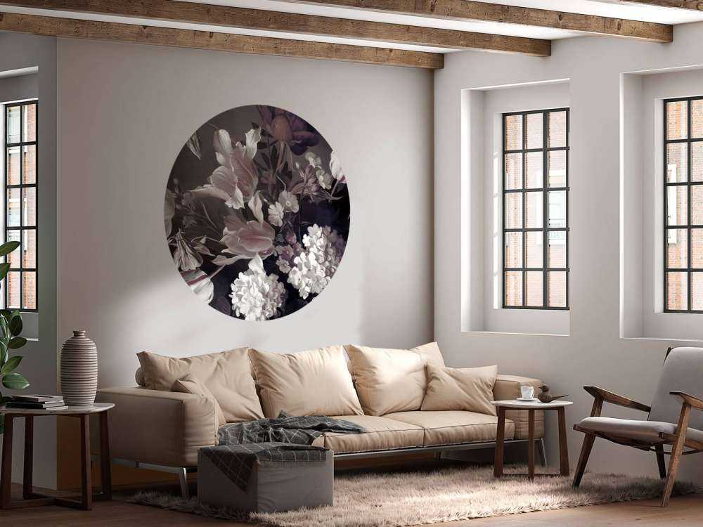 Bukett med lila tulpaner