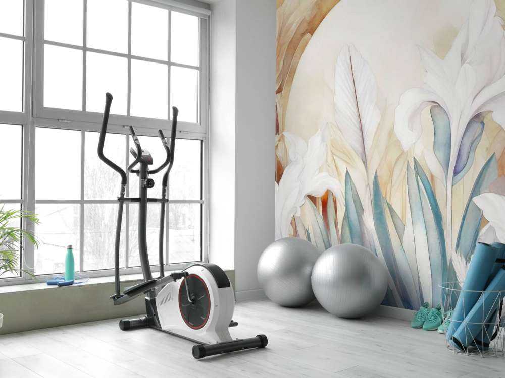 Iris vid soluppgång blå