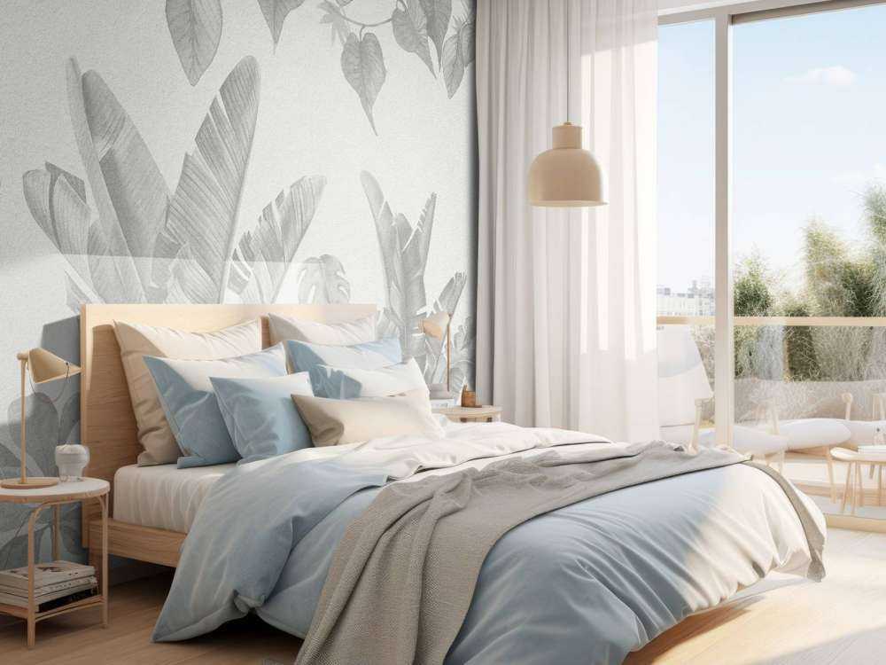 Djungelväxter i grå nyanser