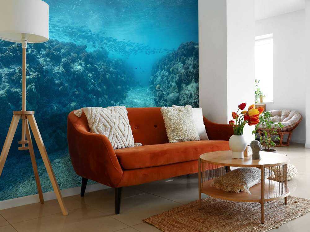 Undervattensvärld med koraller