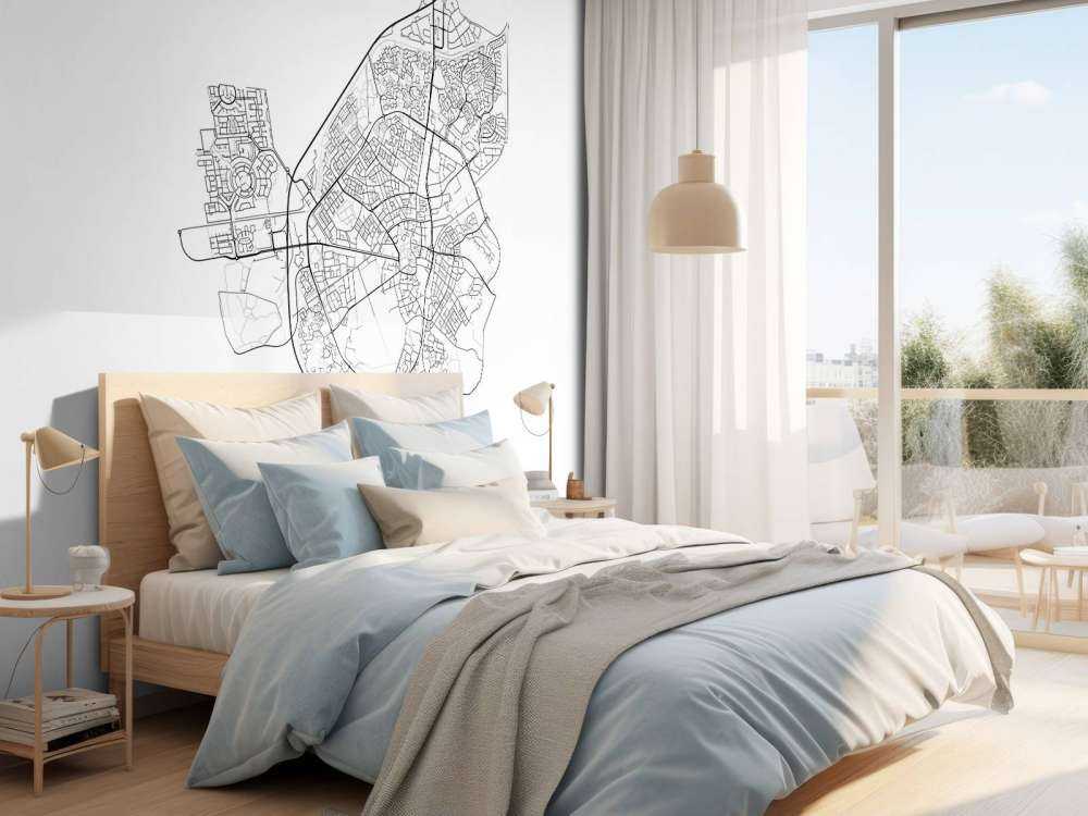 Karta över axlar, vit