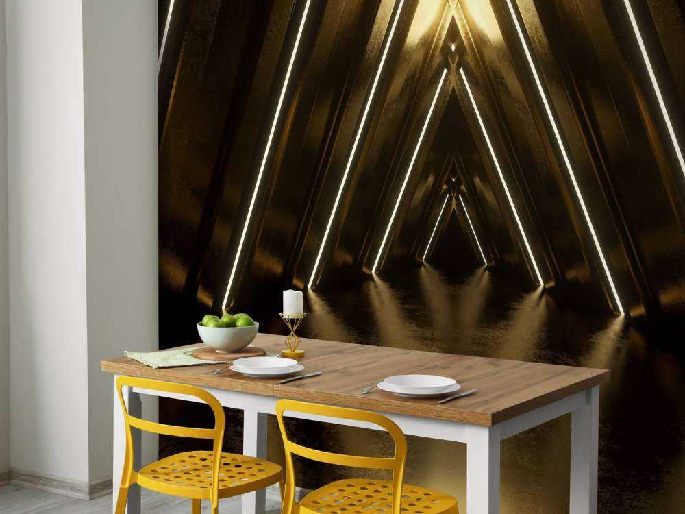 Mörk gyllene tunnel