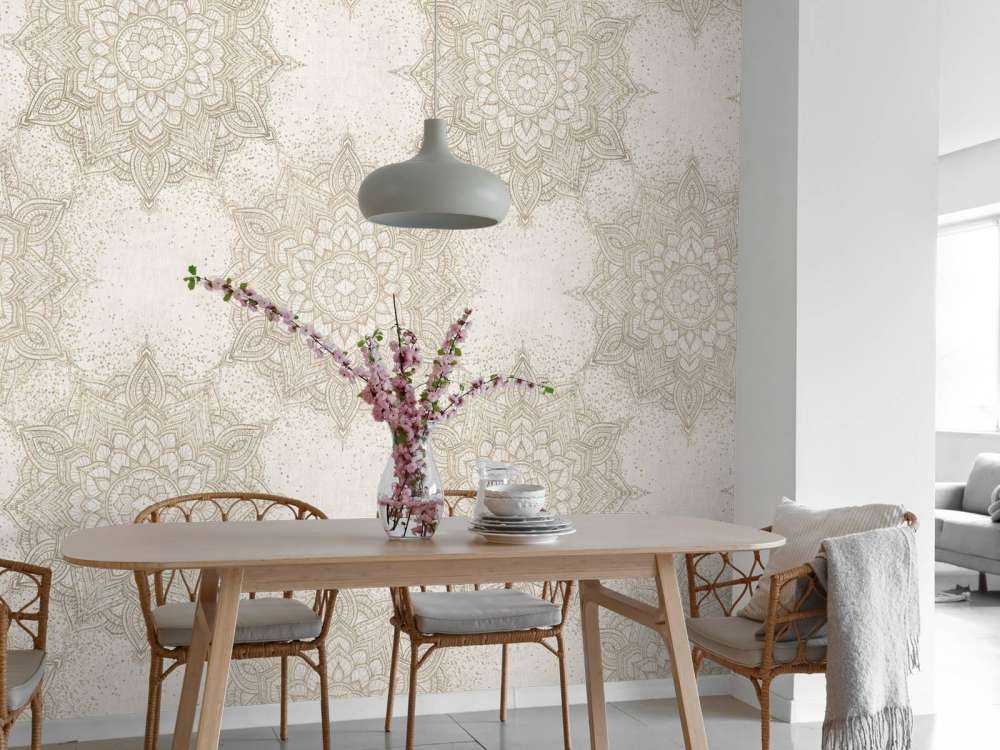 Magisk mandala från Marrakesh - beige