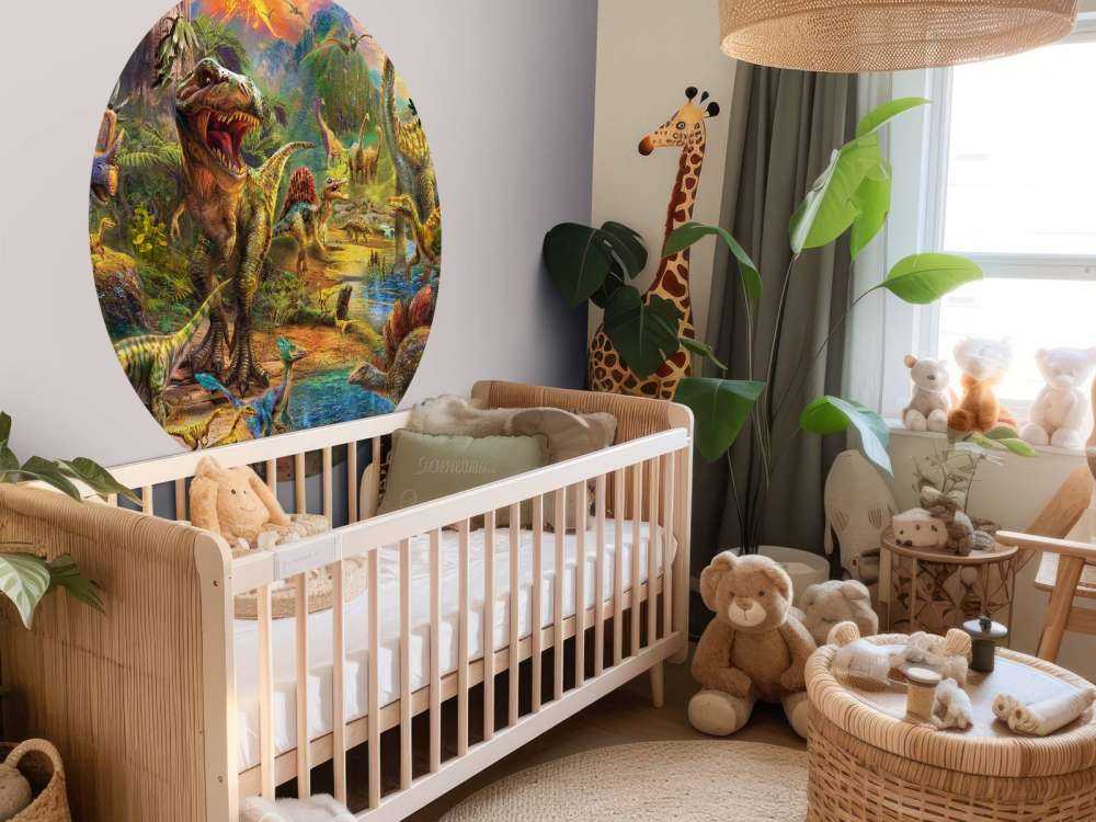 Landscape of dinosaurs