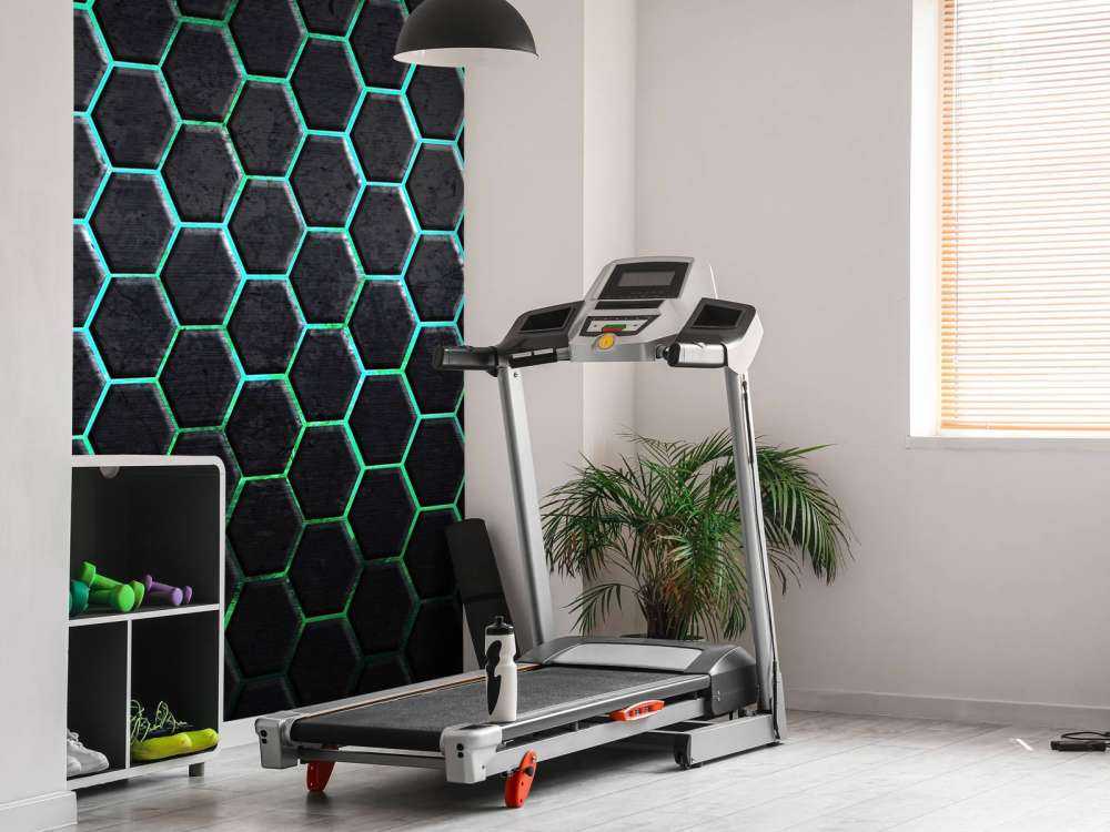 Hexagons med grønne lys