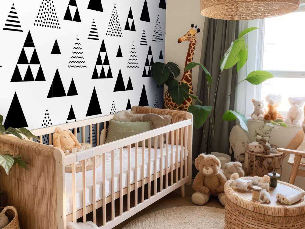 Trekanter i svart og hvitt