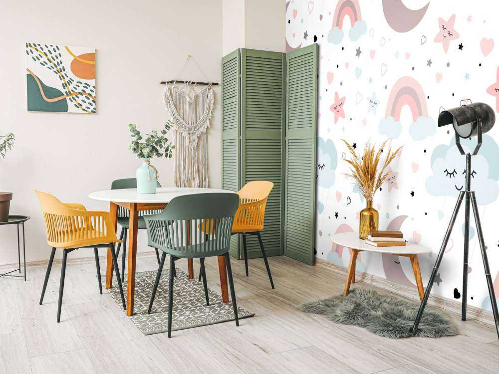 Skyer, måner og regnbuer