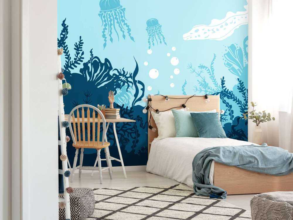 Blå undervannsverden