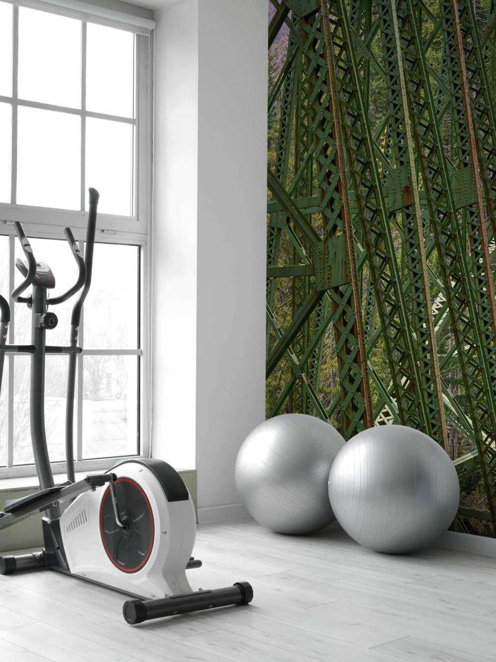 Stålkonstruksjon gammel jernbanebro