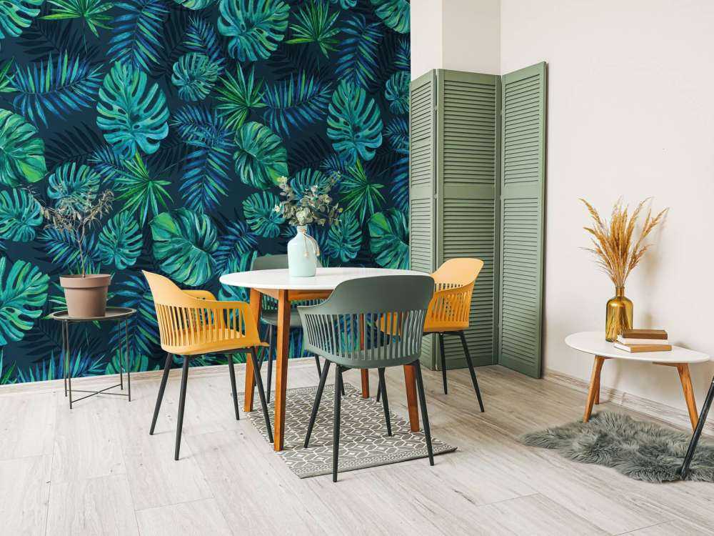 Tropiske akvarellplanter