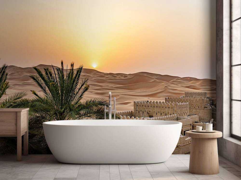 Abu Dhabi ved solnedgang