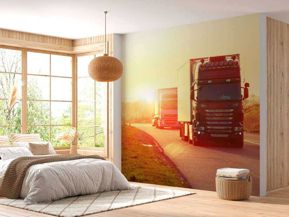 Lastebiler på motorvei