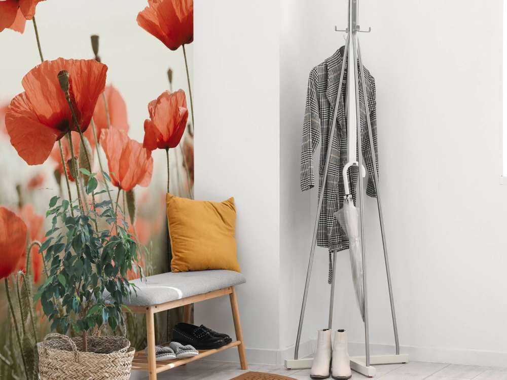 Valmuer i vintagefarger