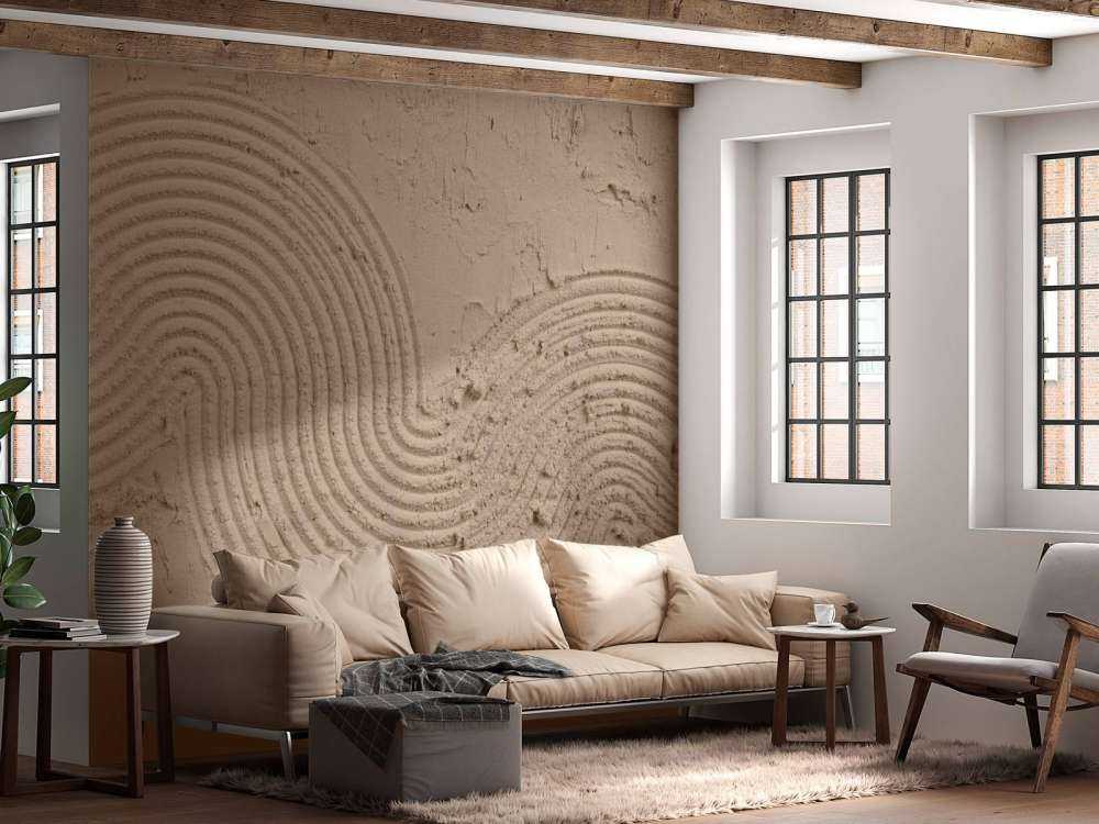 Tekstur kunst i taupe