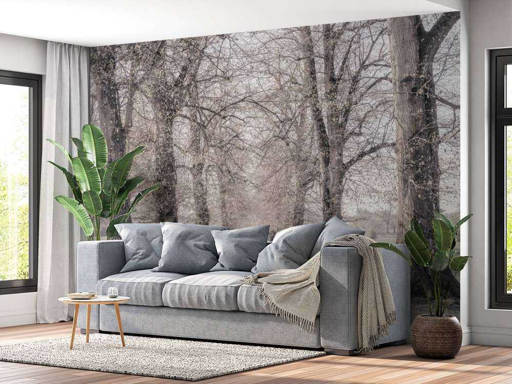 Dekkspor mellom trærne