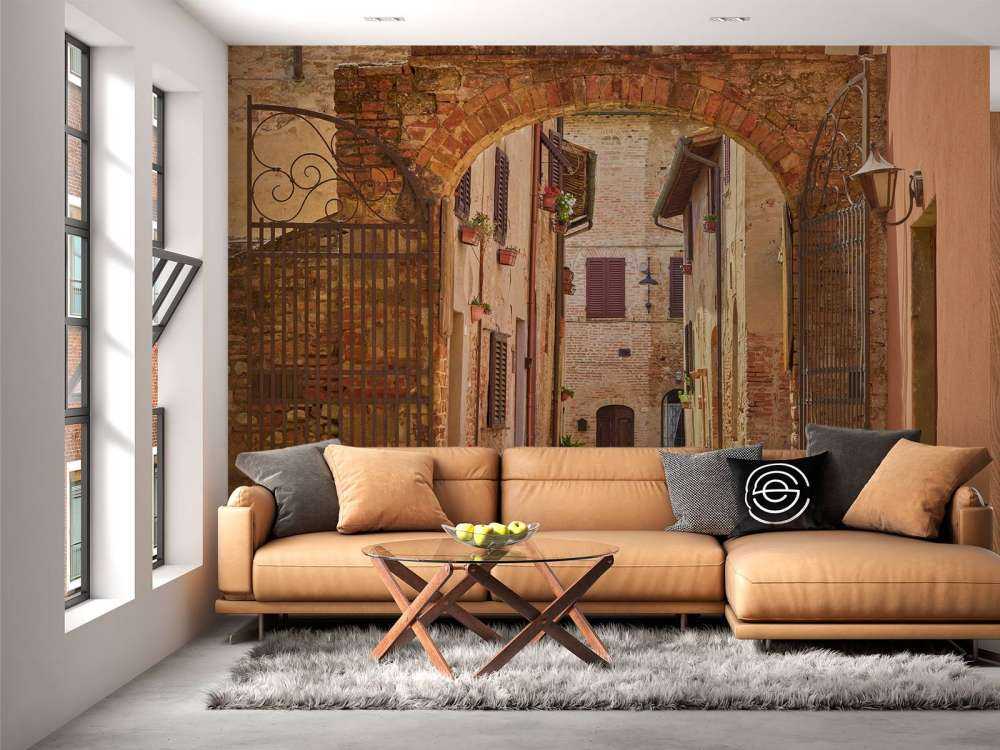 Gate med bue og port