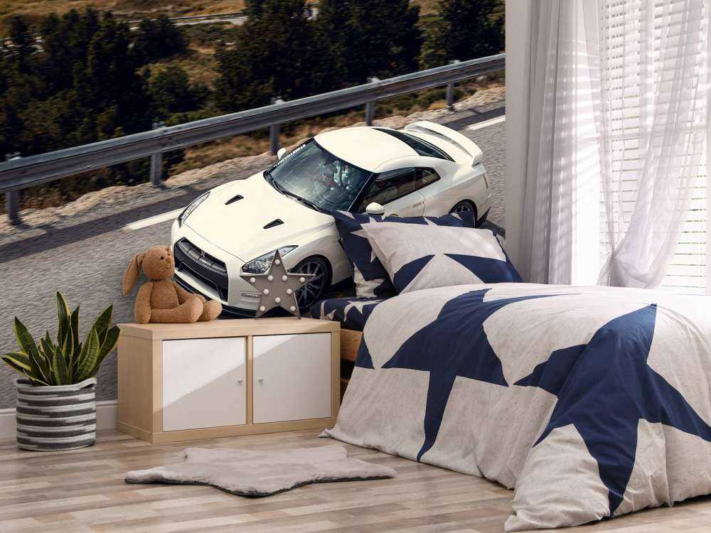 Nissan GT-R på fjellvei