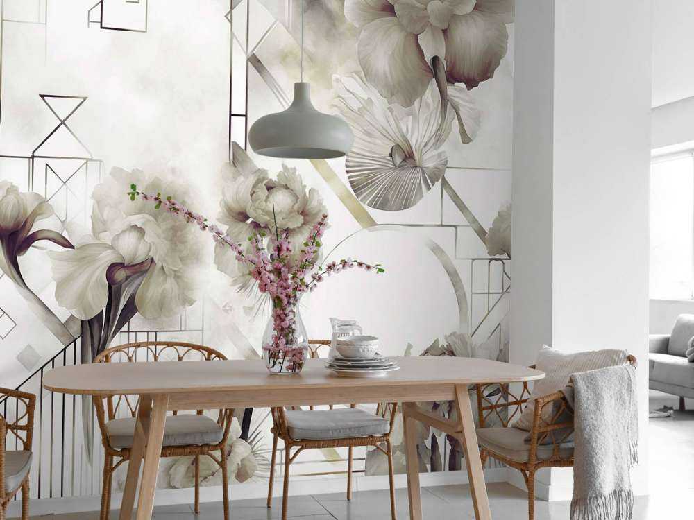 Akvarell Geometri Grønn