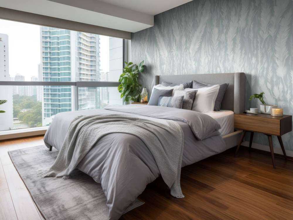 Veggen av markgress - myntegrønn