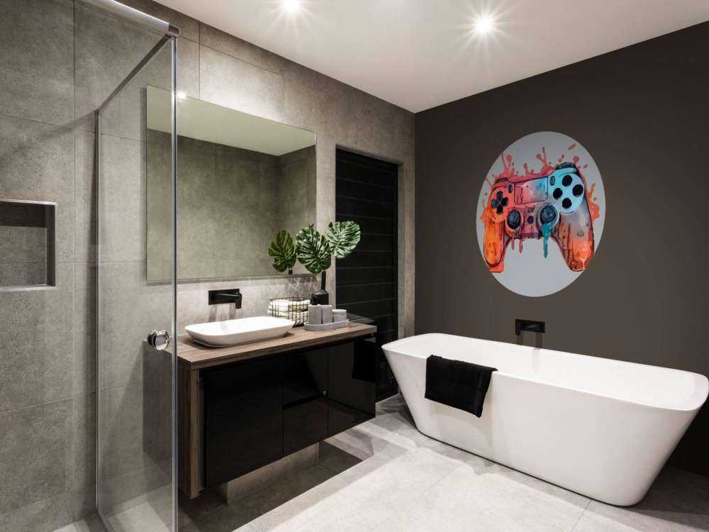 Akvarell Gamer Sprut