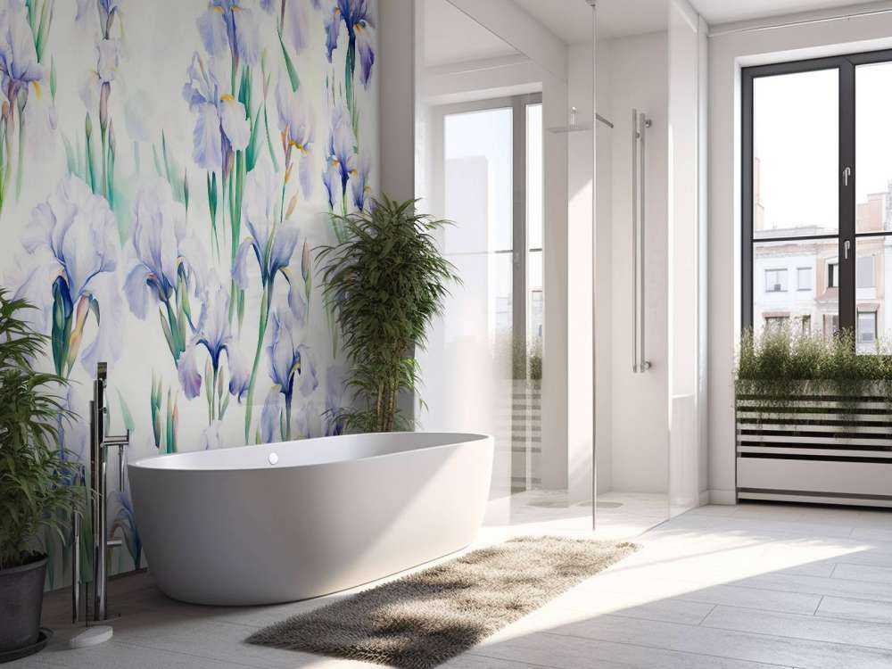 Irisene danser sømløs pastell