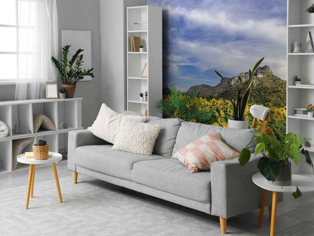 Gult blomstrende felt