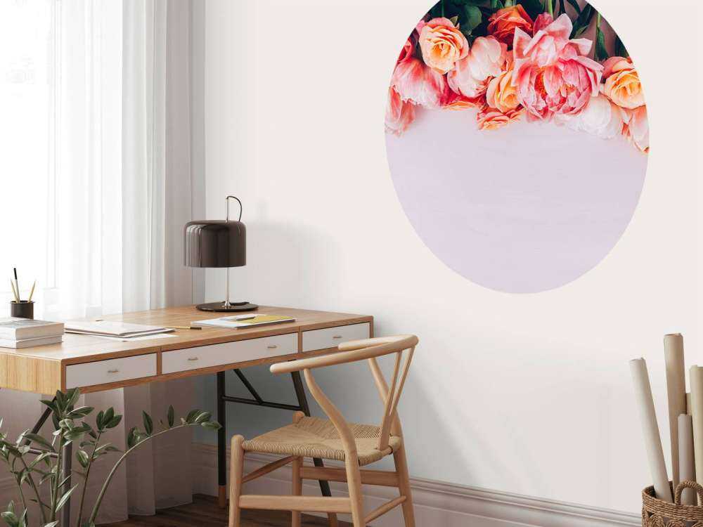 Roser i forskjellige rosa nyanser