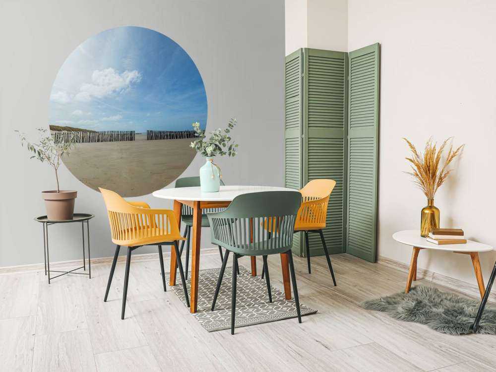 Bølgebrytere på stranden