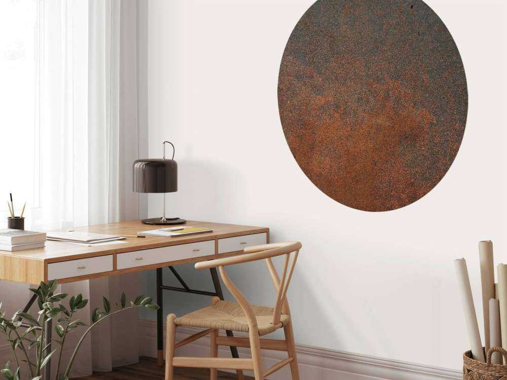 Nærbilde gammel metallplate