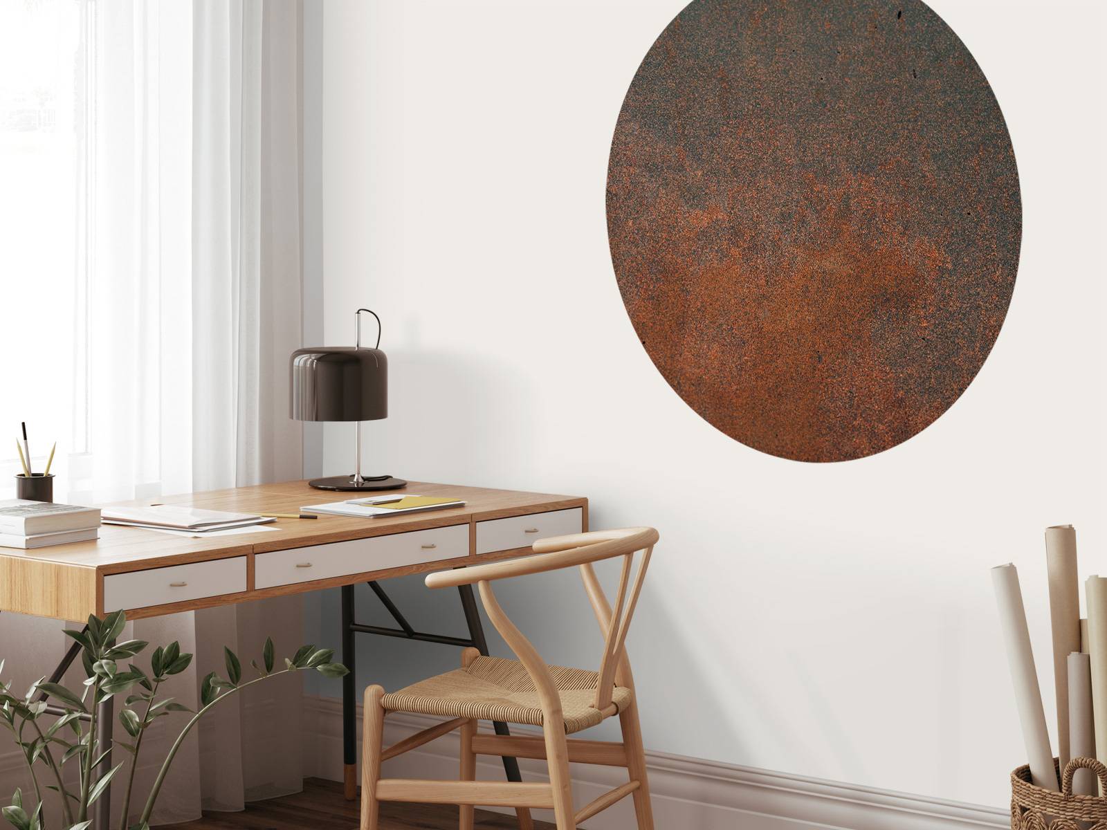 Nærbilde gammel metallplate